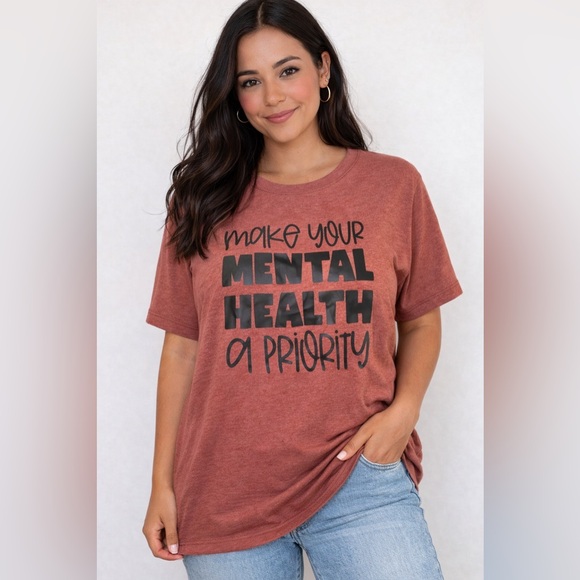 Bella Canvas Tops - Bella + Canvas Rust Red Women’s Graphic T-Shirt